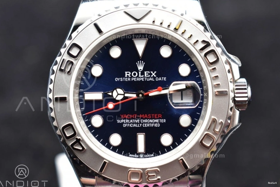 126622 Yacht-Master Best Blue 1:1 Edition on Dial A2836 Bracelet GSF SS 0128